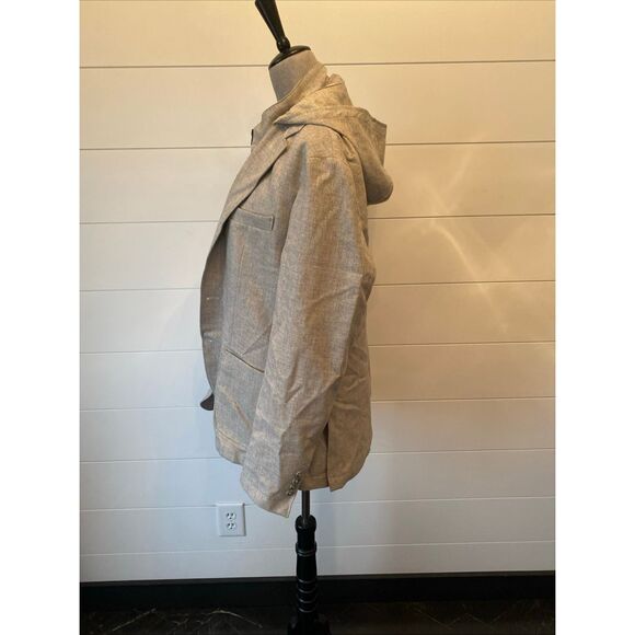 GIASONE Austin Hood Detachable Hood Casual Blazer Jacket Sport Coat Size 42 - Picture 6 of 12